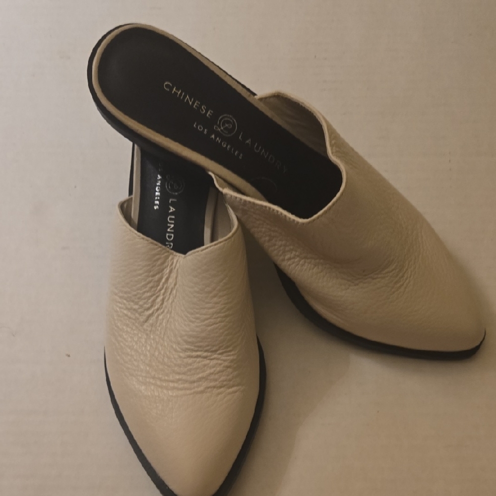 Chinese Laundry Women's Beige Mules